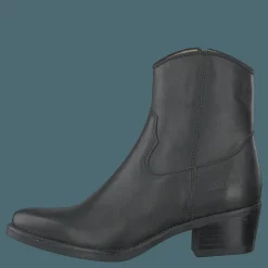 Johnny Bulls Mid Zip Boot Black Svart