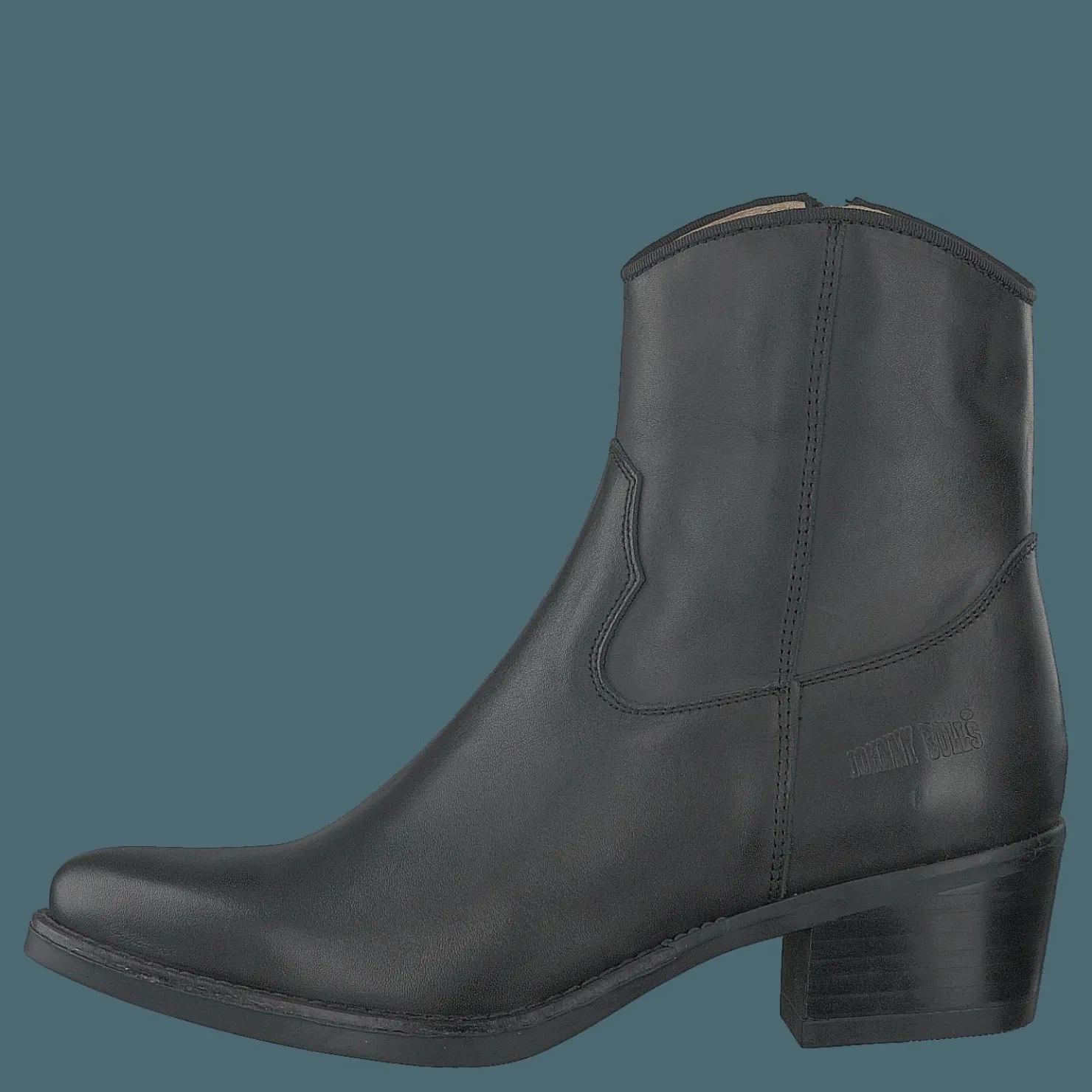 Johnny Bulls Mid Zip Boot Black Svart
