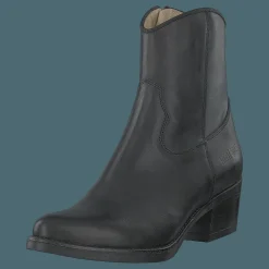 Johnny Bulls Mid Zip Boot Black Svart