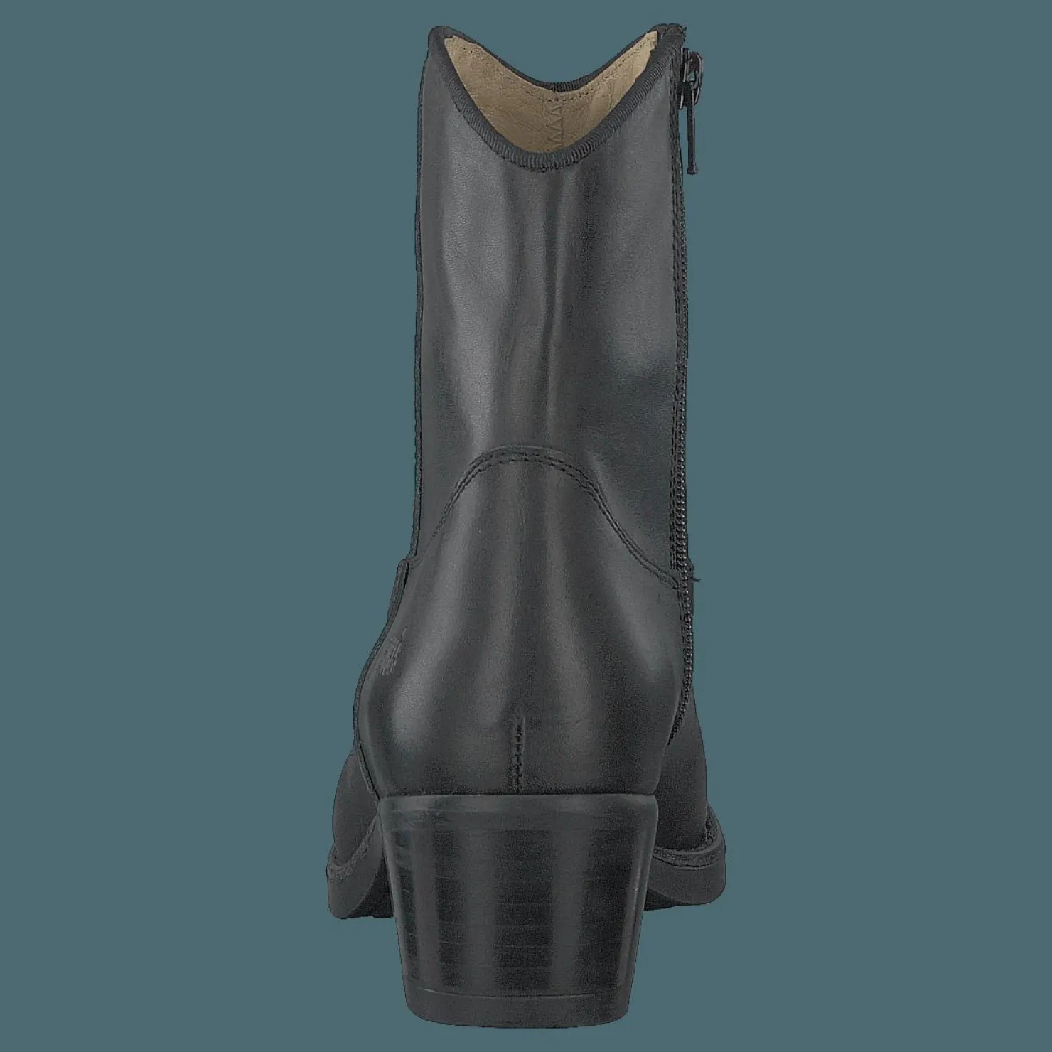 Johnny Bulls Mid Zip Boot Black Svart