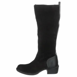 Fly London Mine031fly Oil Suede/rug Black Svart Discount