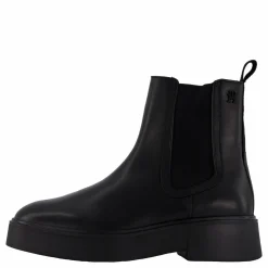 Tommy Hilfiger Minimal Leather Chelsea Logota Black Svart Hot
