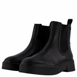 Tommy Hilfiger Minimal Leather Chelsea Logota Black Svart Hot