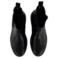 Tommy Hilfiger Minimal Leather Chelsea Logota Black Svart Hot