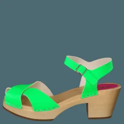 Swedish Hasbeens Mirja Neon Green Beige och Grön Sale