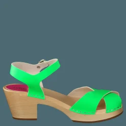 Swedish Hasbeens Mirja Neon Green Beige och Grön Sale