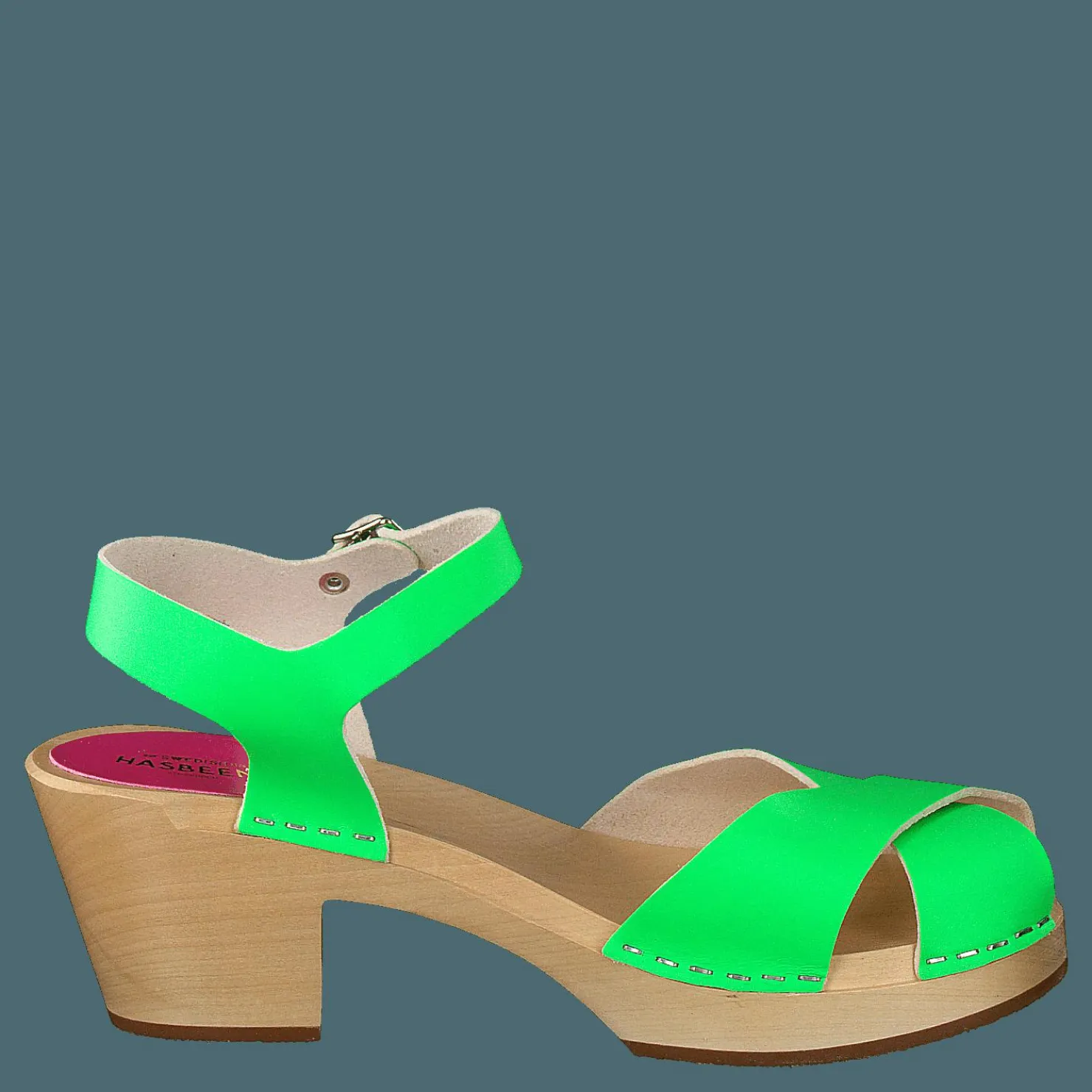 Swedish Hasbeens Mirja Neon Green Beige och Grön Sale