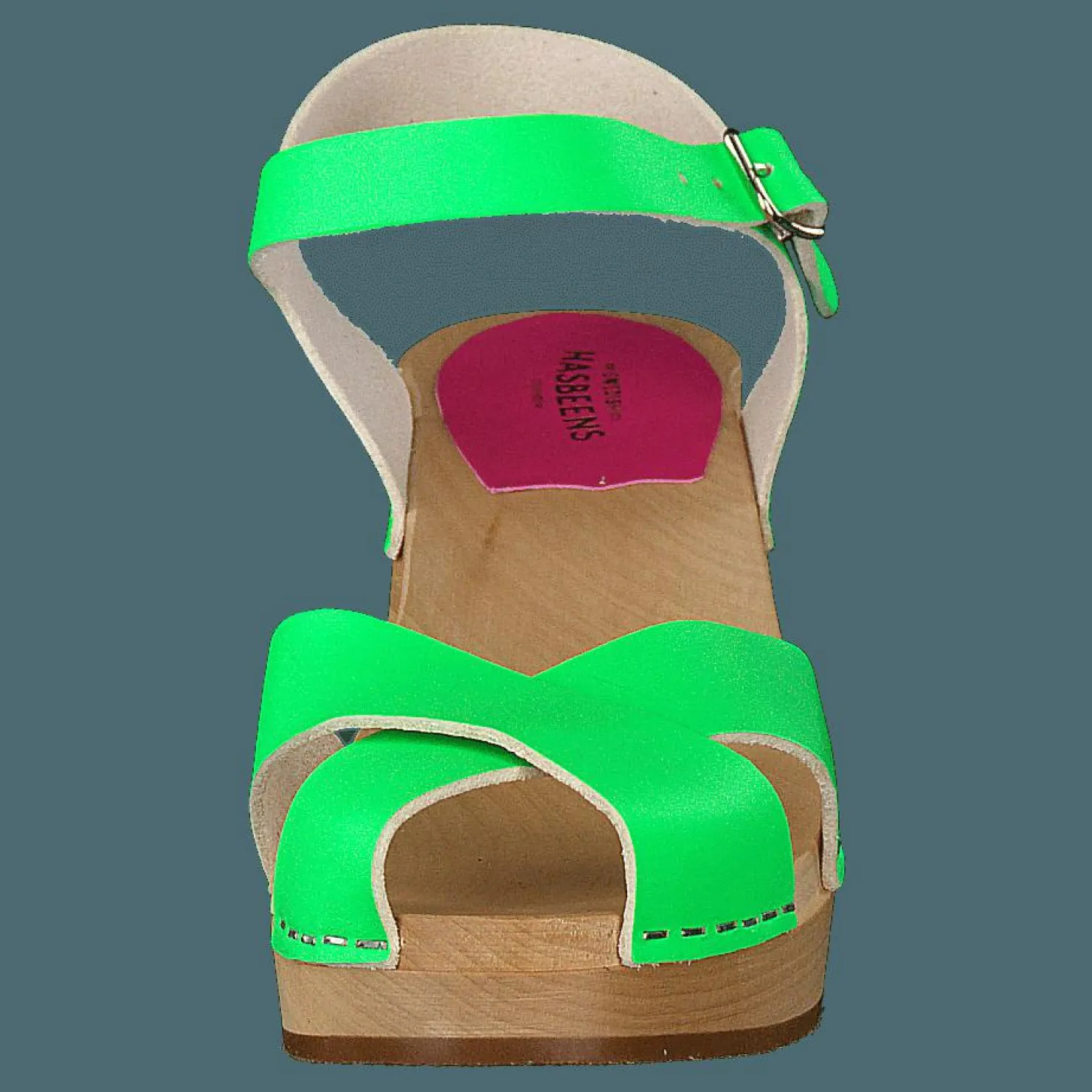 Swedish Hasbeens Mirja Neon Green Beige och Grön Sale