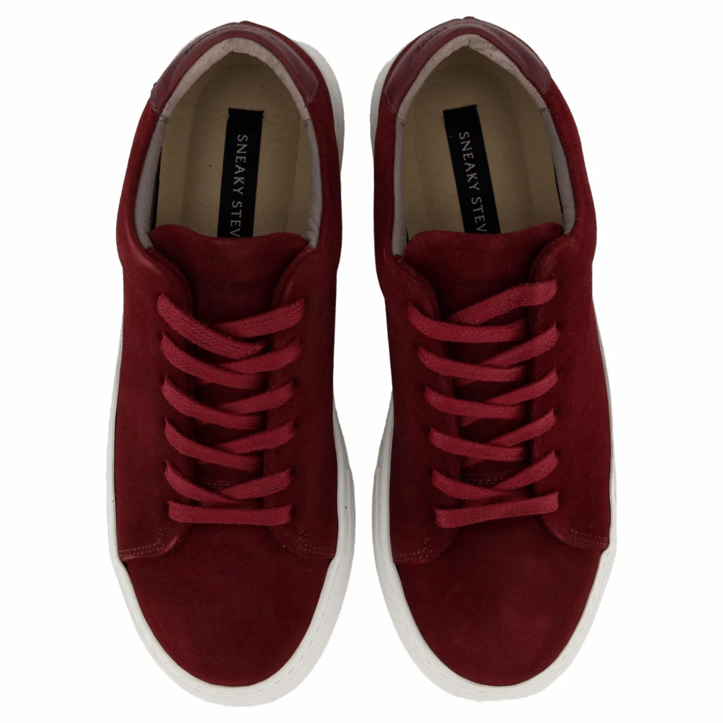 Sneaky Steve Moore W Suede Bordeaux Röd Clearance
