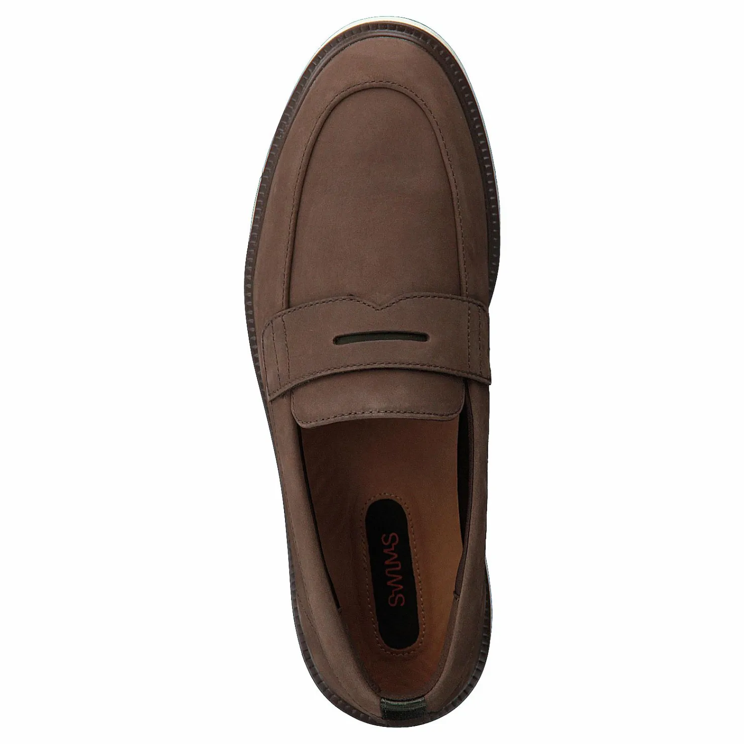 Swims Motion Penny Loafer Brown/olive Brun Discount