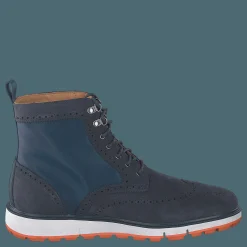Swims Motion Wing Tip Boot Navy/orange Blå Best