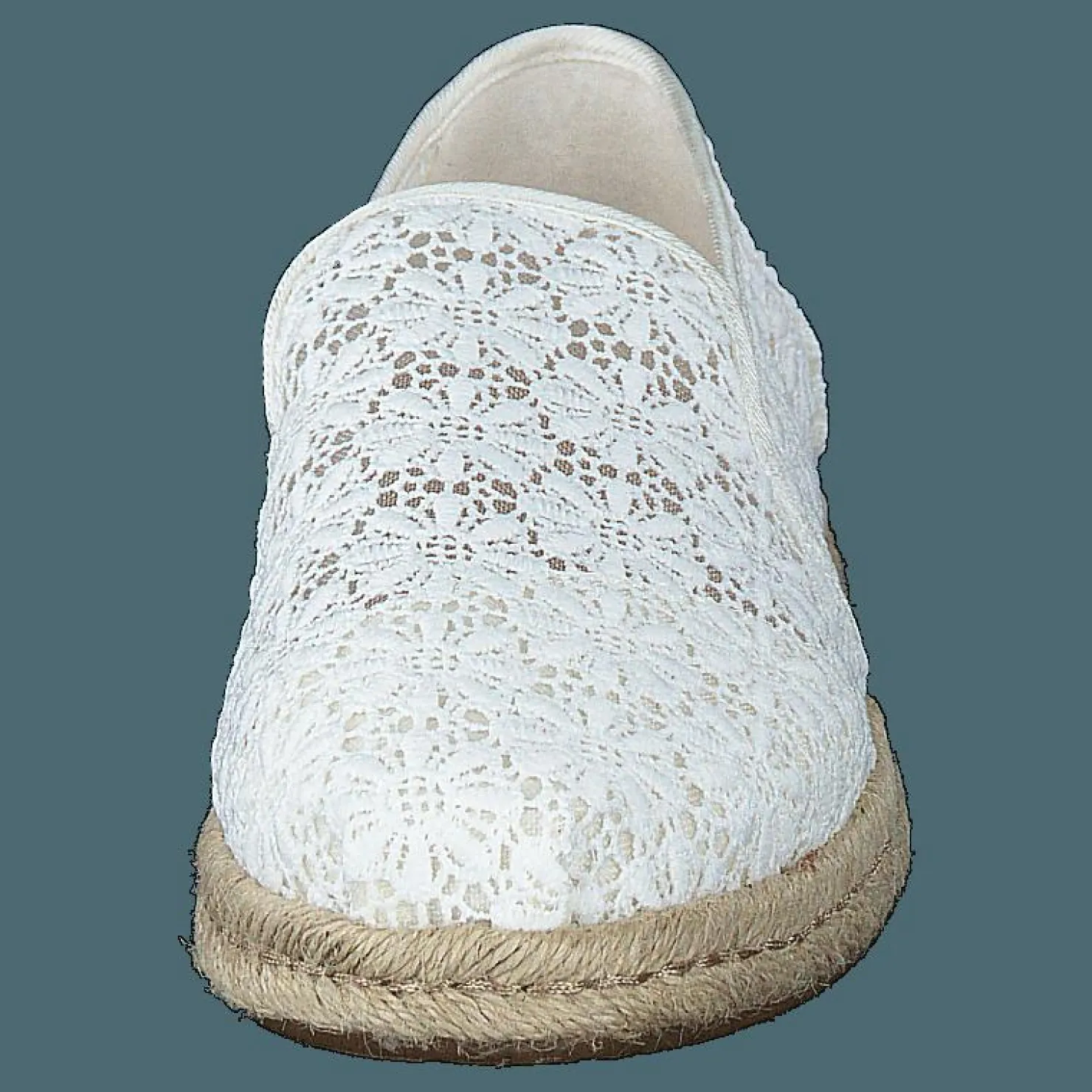 Toms Natural Floral Lace Wm Dalr Es Natural Grå, Beige och Vit
