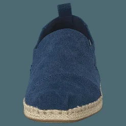 Toms Navy Washed Canvas Mn Dalr Esp Navy Turkos och Blå Best