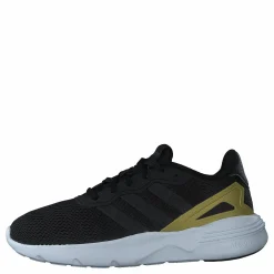 adidas Nebzed Cloudfoam Lifestyle Running Shoes Core Black / Core Black / Goldmt Svart Sale