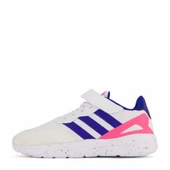adidas Nebzed Elastic Lace Top Strap Shoes Cloud White / Royal Blue / Lucid Pink Vit Sale