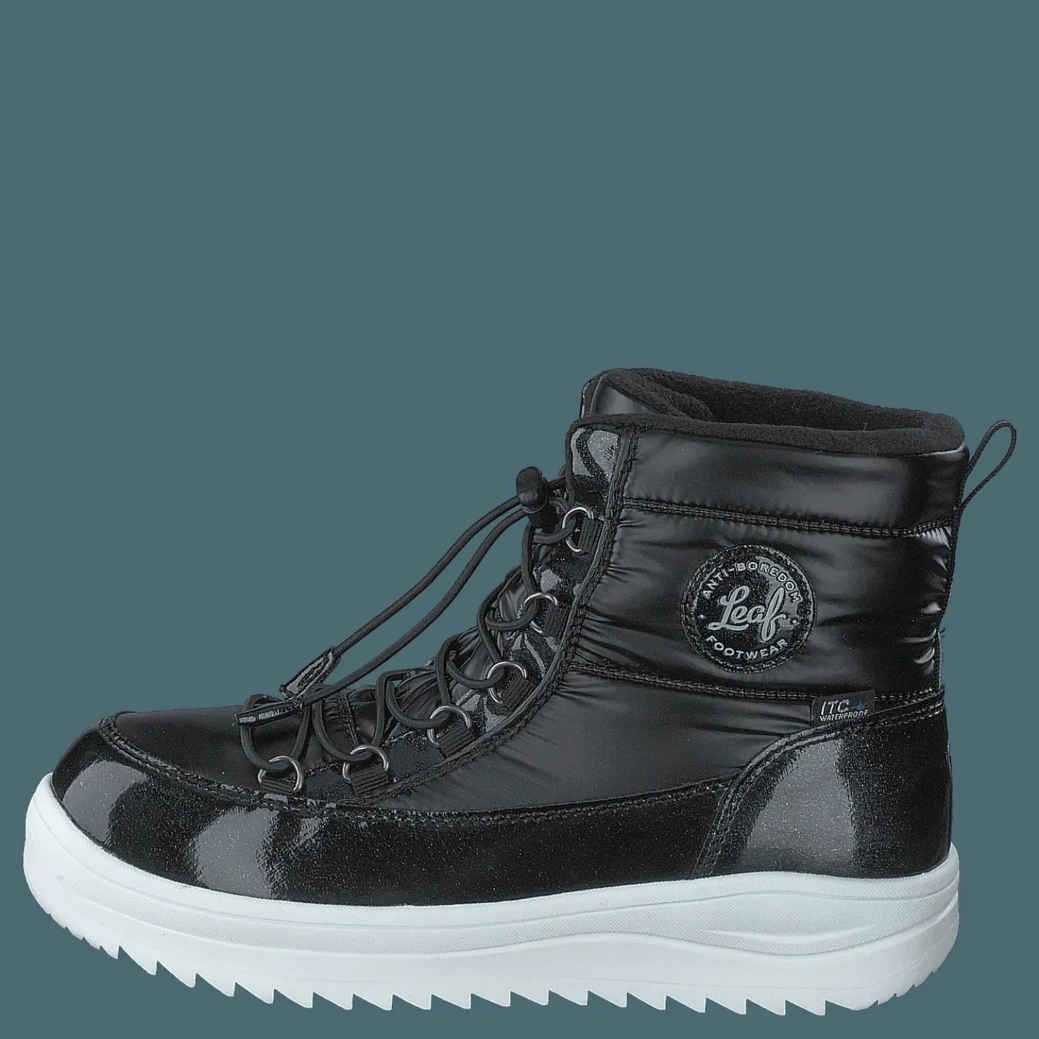 Leaf Nickby Black Svart Discount