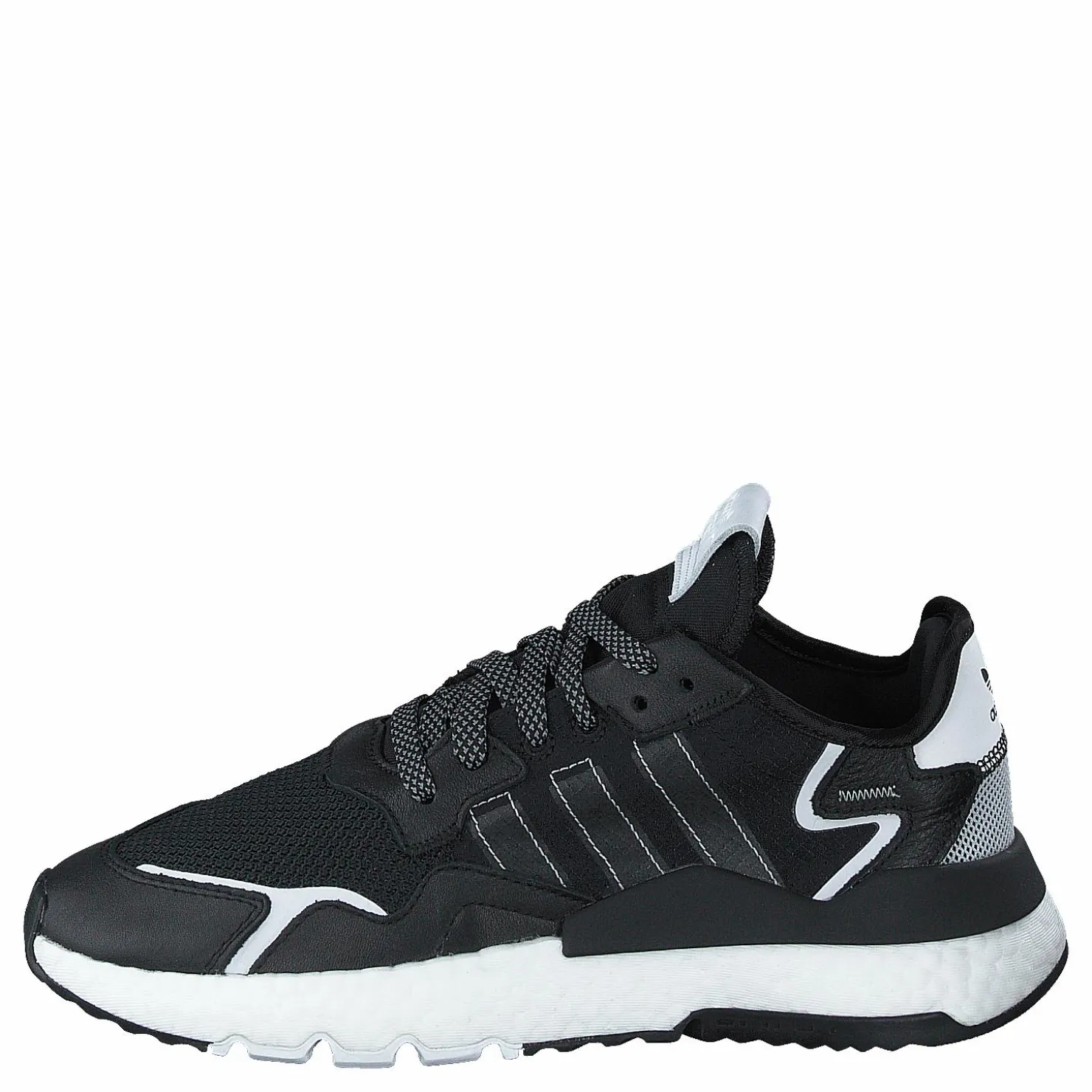 adidas Originals Nite Jogger Core Black / Core Black / Cloud White Svart Clearance