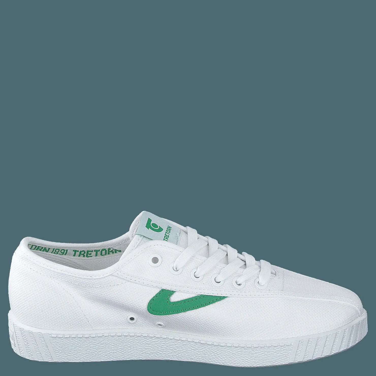 Tretorn Nylite White/green Vit New