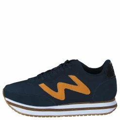 Woden Olivia Plateau Ii Navy/autumn Blaze Blå Best