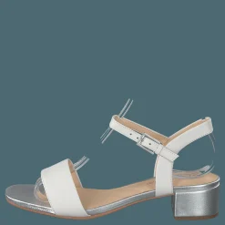 Clarks Orabella Iris White Combi Leather Grå Clearance