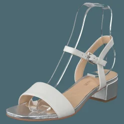 Clarks Orabella Iris White Combi Leather Grå Clearance