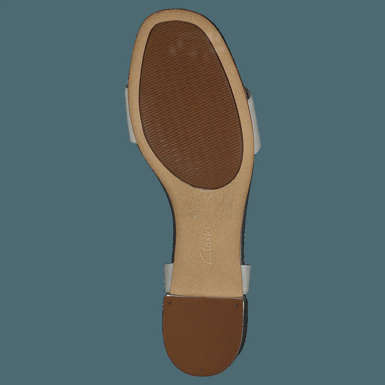 Clarks Orabella Iris White Combi Leather Grå Clearance
