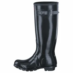 Hunter Original Tall Gloss Black Svart Best