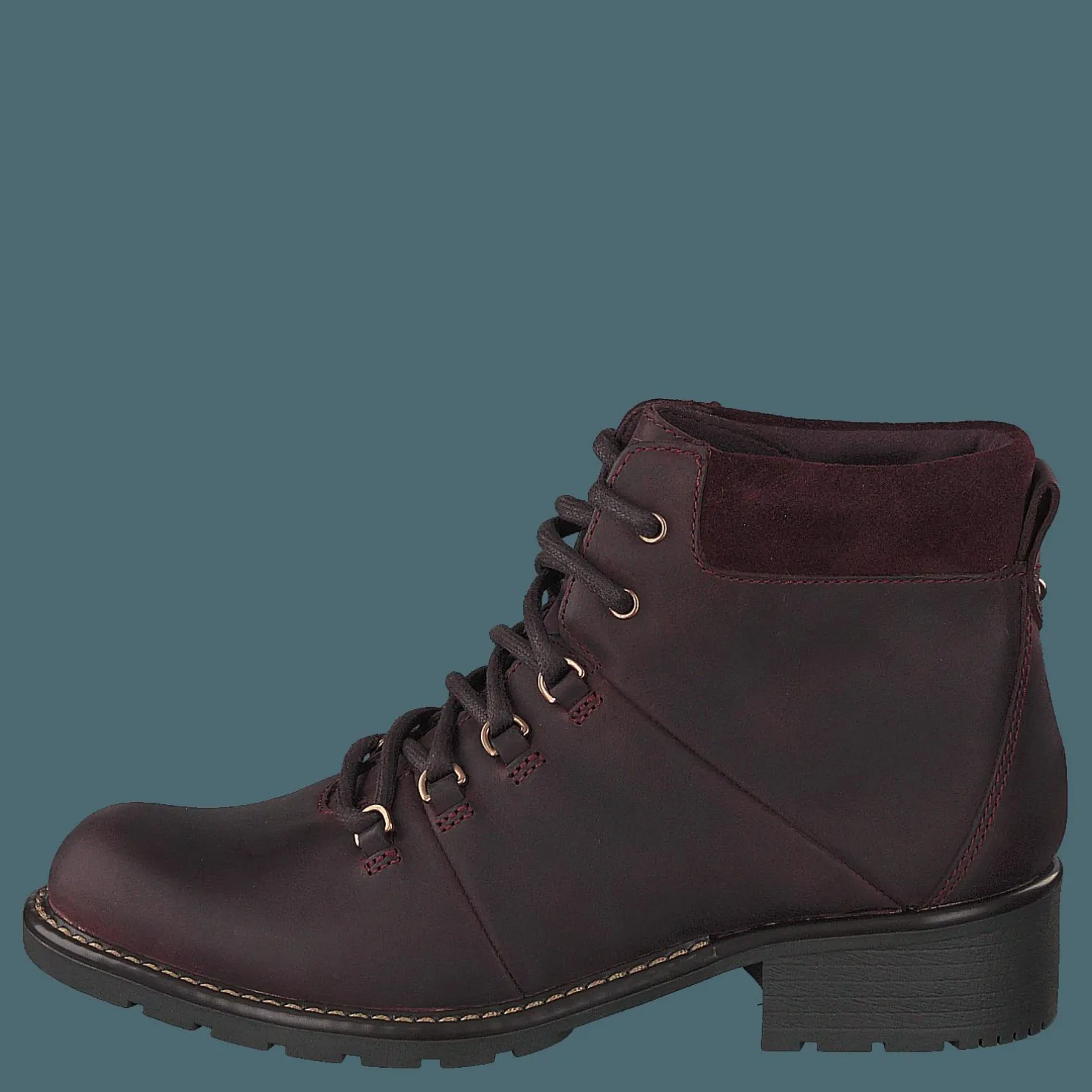 Clarks Orinoco Demi Burgundy Leather Brun
