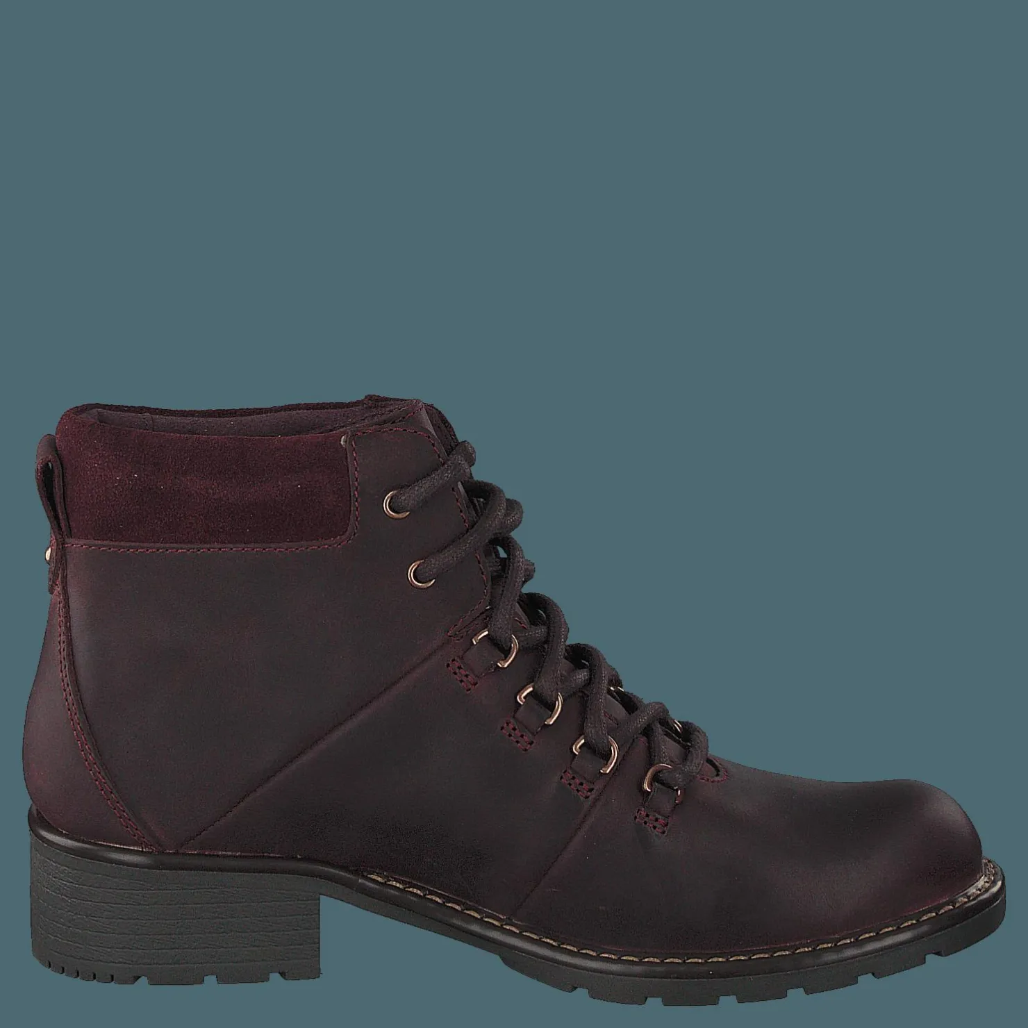 Clarks Orinoco Demi Burgundy Leather Brun