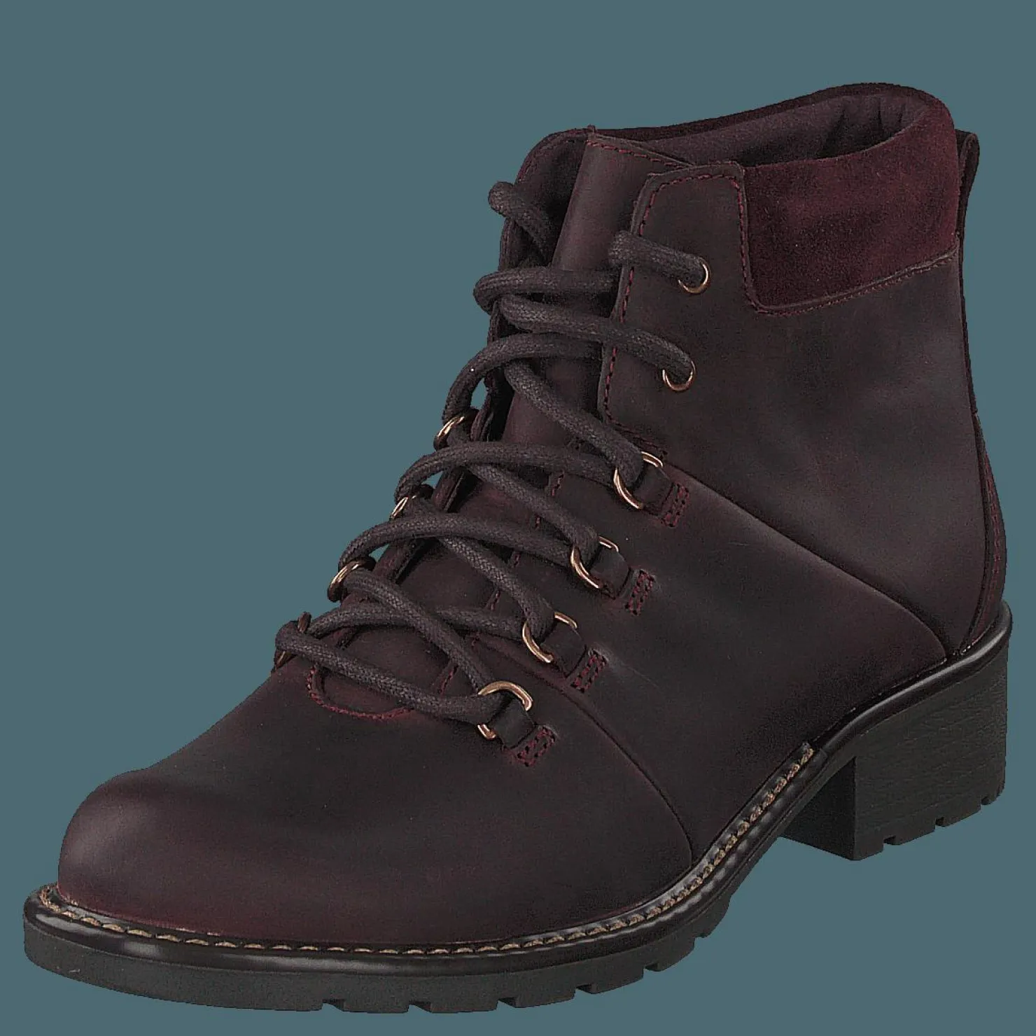 Clarks Orinoco Demi Burgundy Leather Brun