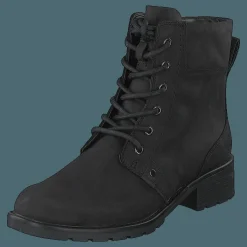 Clarks Orinoco Spice Black Leather Svart Discount