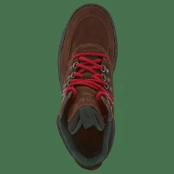 Polo Ralph Lauren Oslo Waterproof Suede & Oxford Boot Chocolate Brown/Rl2000 Red Röd och Brun Best