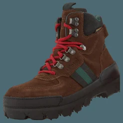 Polo Ralph Lauren Oslo Waterproof Suede & Oxford Boot Chocolate Brown/Rl2000 Red Röd och Brun Best