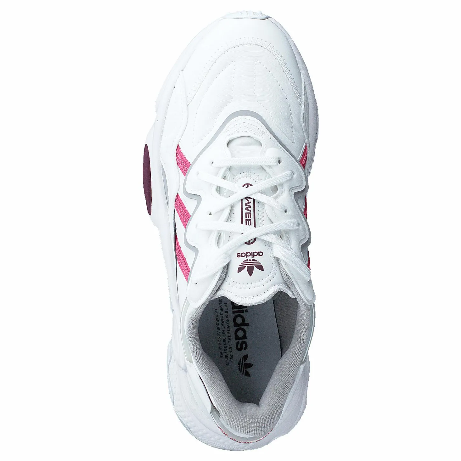 adidas Originals Ozweego W Cloud White / Rose Tone / Victory Crimson Vit Hot