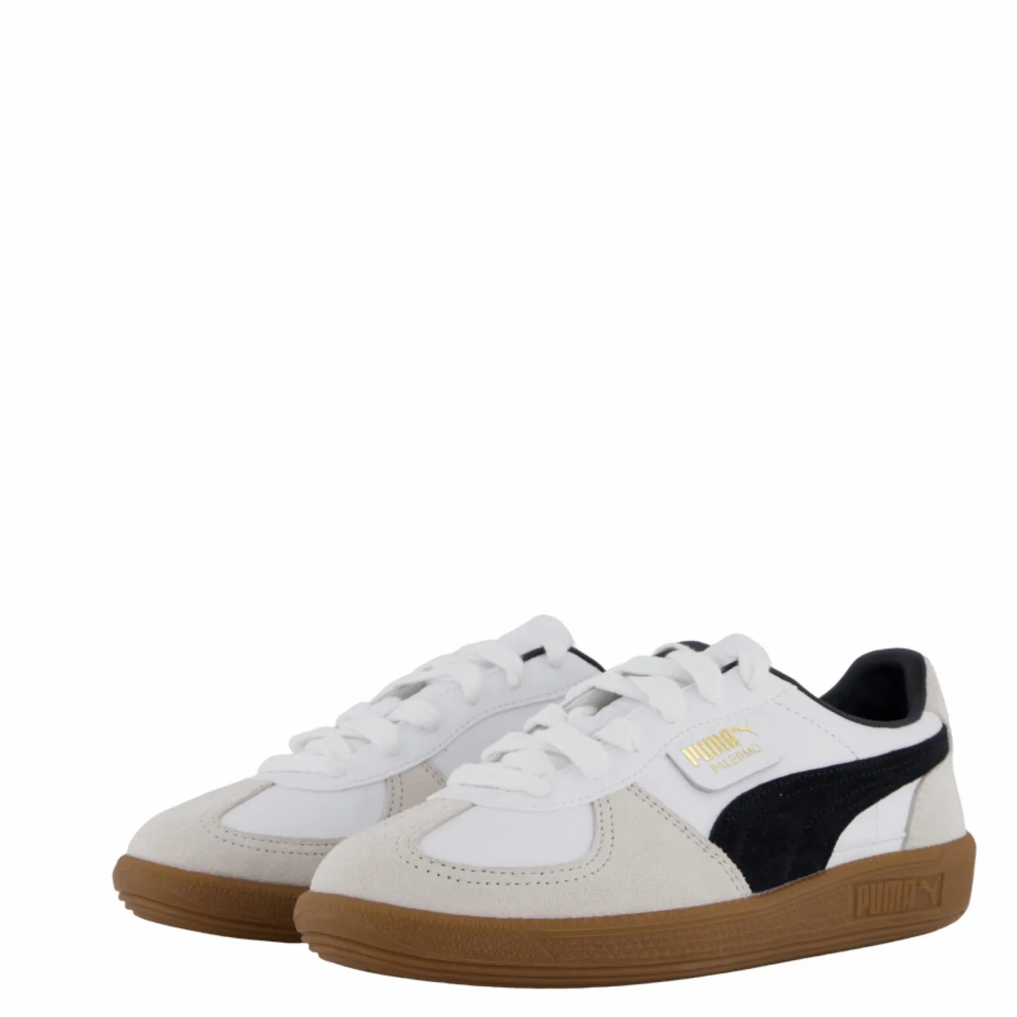 Puma Palermo White-vapor Gray-gum Vit Outlet