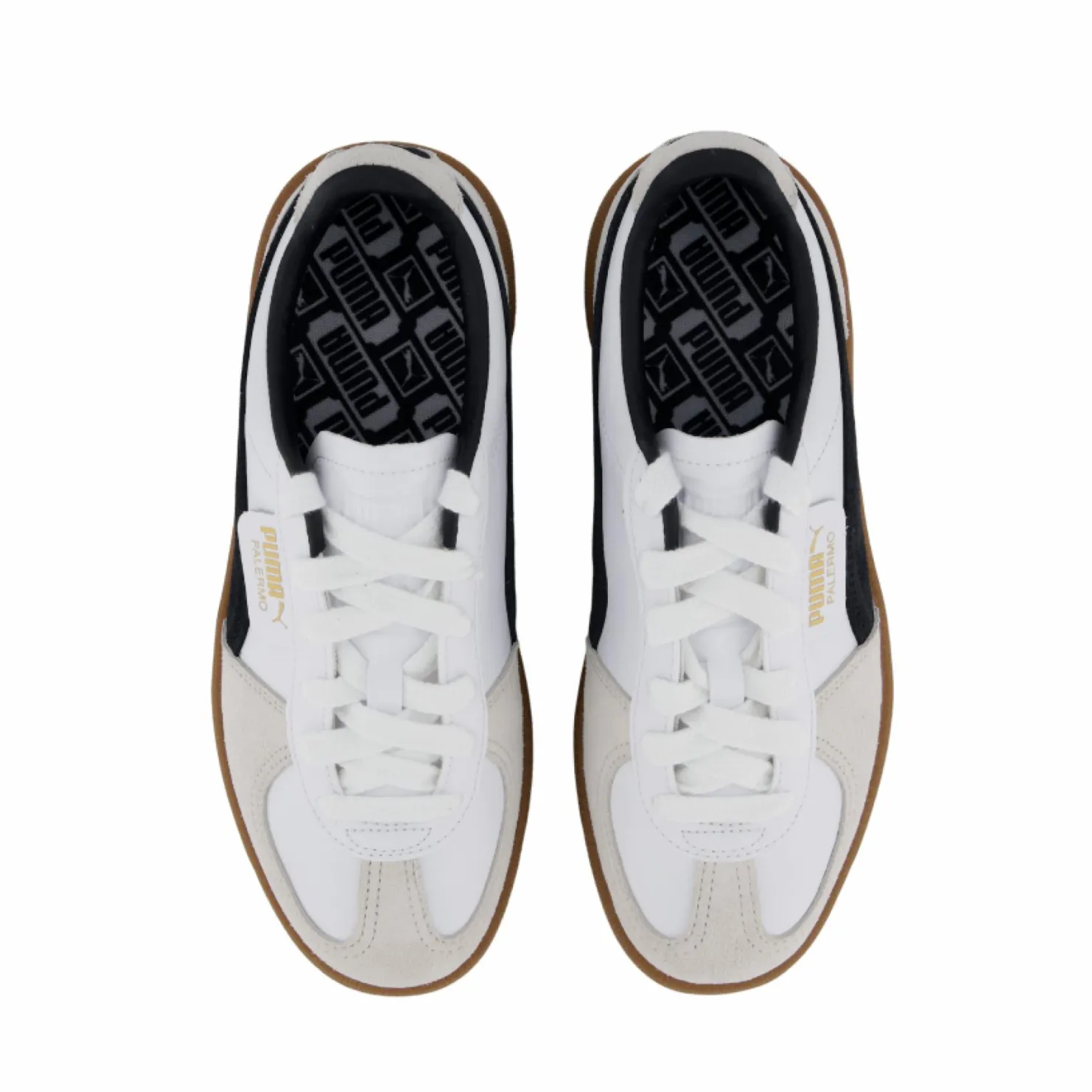 Puma Palermo White-vapor Gray-gum Vit Outlet