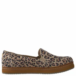 Toms Palma Leather Wrap Desert Tan Leopard Print Suede Beige, Blå och Brun Sale