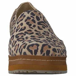 Toms Palma Leather Wrap Desert Tan Leopard Print Suede Beige, Blå och Brun Sale