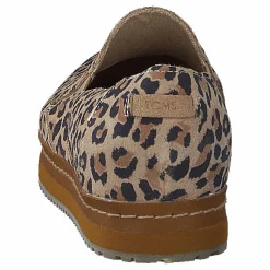 Toms Palma Leather Wrap Desert Tan Leopard Print Suede Beige, Blå och Brun Sale
