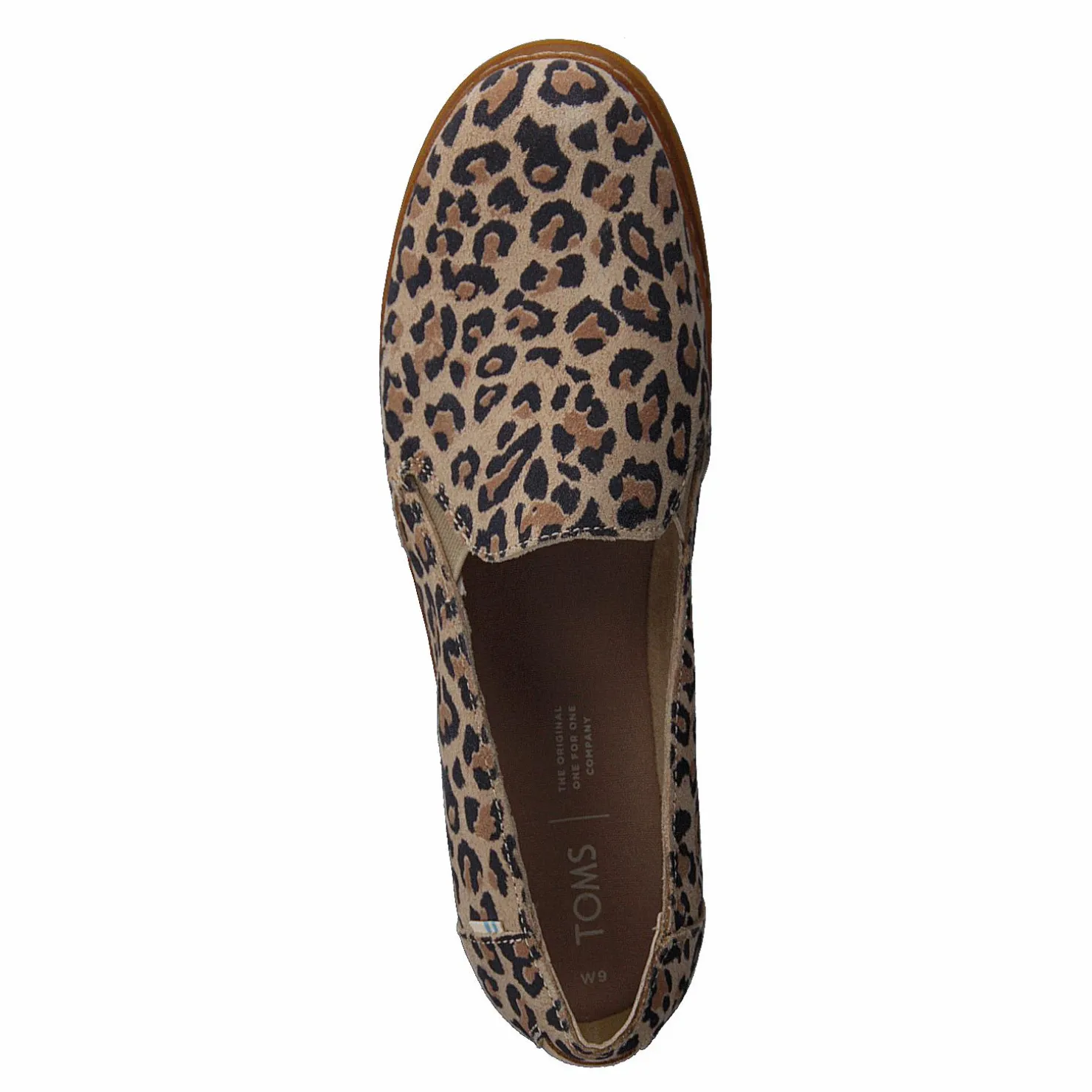 Toms Palma Leather Wrap Desert Tan Leopard Print Suede Beige, Blå och Brun Sale