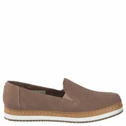 Toms Palma Leather Wrap Taupe Grey Suede Brun