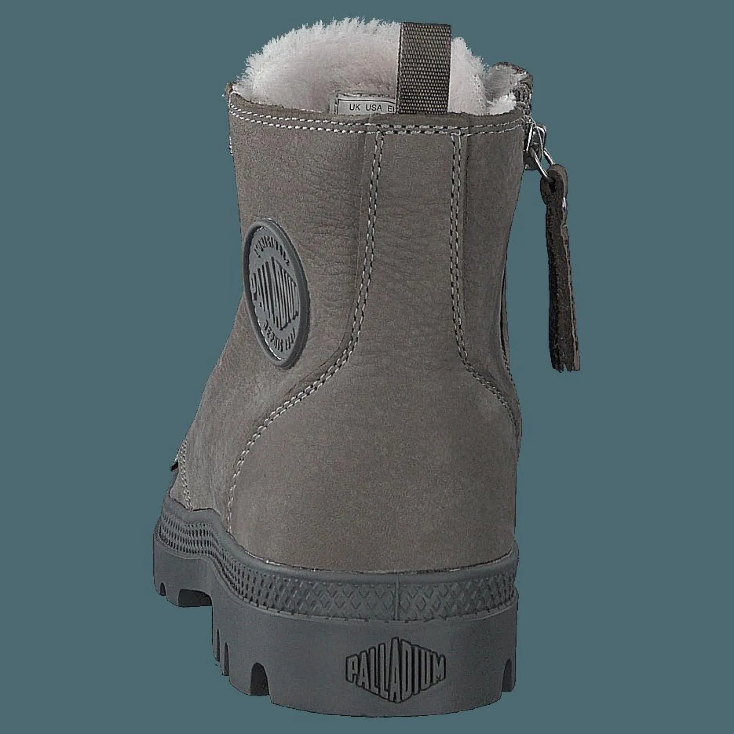 Palladium Pampa Hi Wool Zip Cloudburst Grå Best