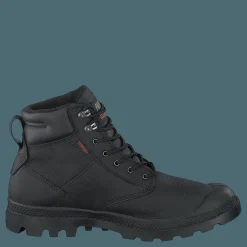 Palladium Pampa Shield Wp+ Lth Black Svart Outlet