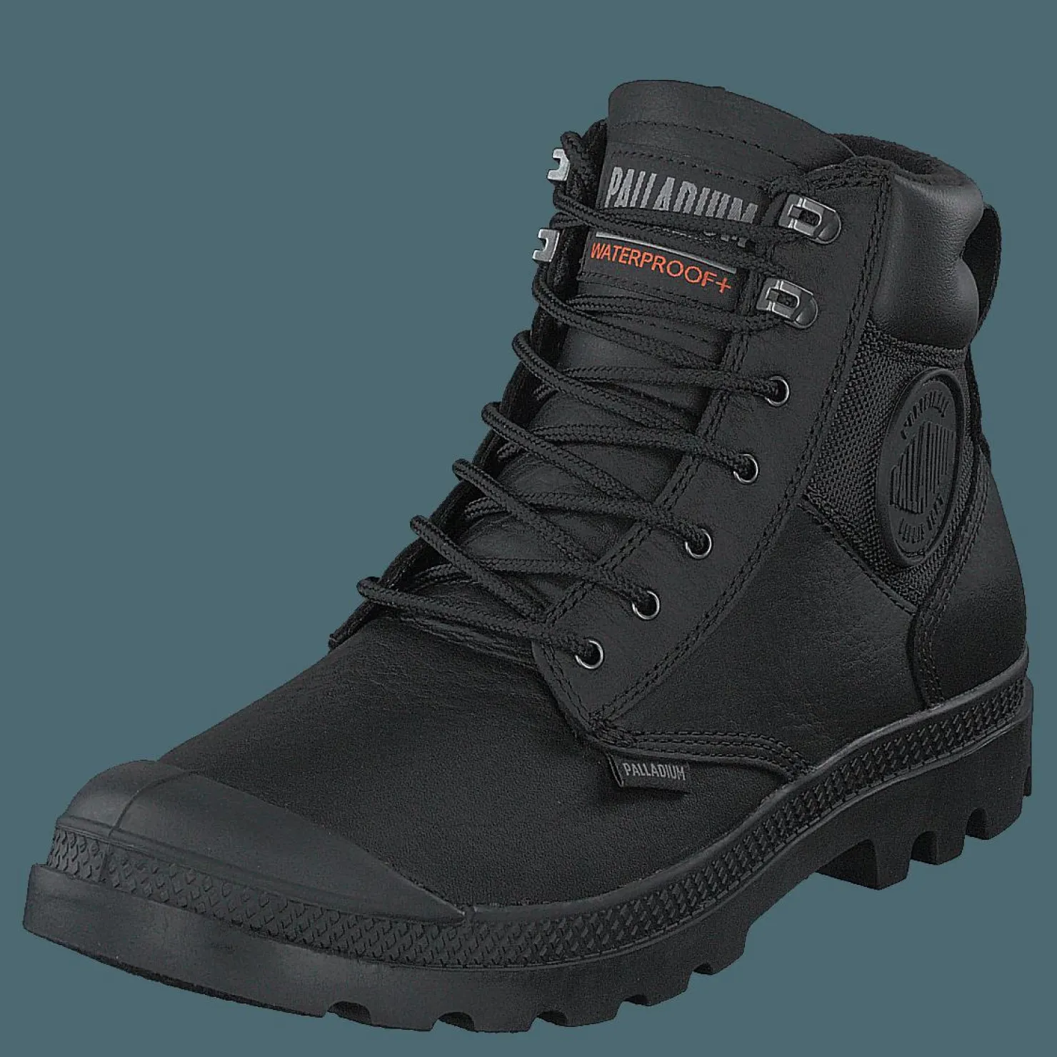 Palladium Pampa Shield Wp+ Lth Black Svart Outlet