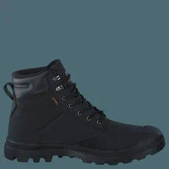 Palladium Pampa Shield Wp+ Lux Black/black Svart Outlet