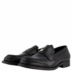Tommy Hilfiger Party Abrasivato Leather Loafe Black Svart Outlet