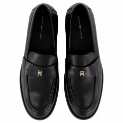 Tommy Hilfiger Party Abrasivato Leather Loafe Black Svart Outlet