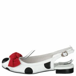 Lola Ramona Penny White/black Dots Vit Clearance