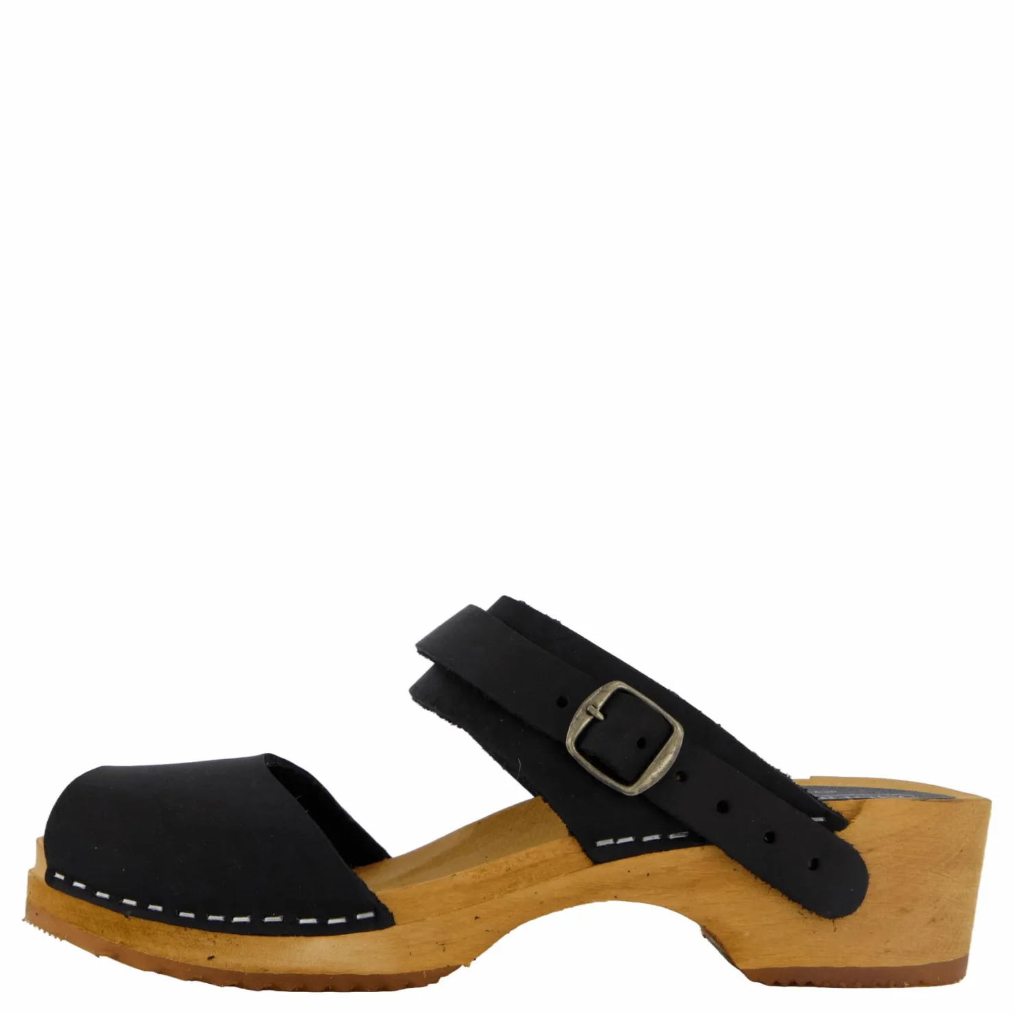 Mohedatoffeln Petra Nubuck Black Svart Outlet