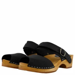 Mohedatoffeln Petra Nubuck Black Svart Outlet